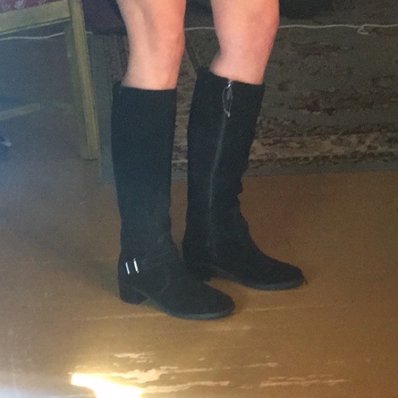 New 8.5 Easy Spirit Riding Boot Black Suede 8 1/2 - Picture 6 of 7